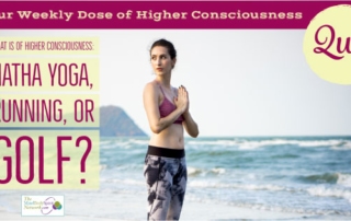 Consciousness calibrations of hatha yoga, running and golfing