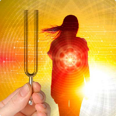Sound healing treatments with tuning forks