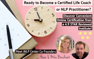 iNLP Center Life Coaching Certifications and NLP Practitioner Training-