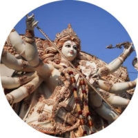 Idol of Hindu Goddess Durga -