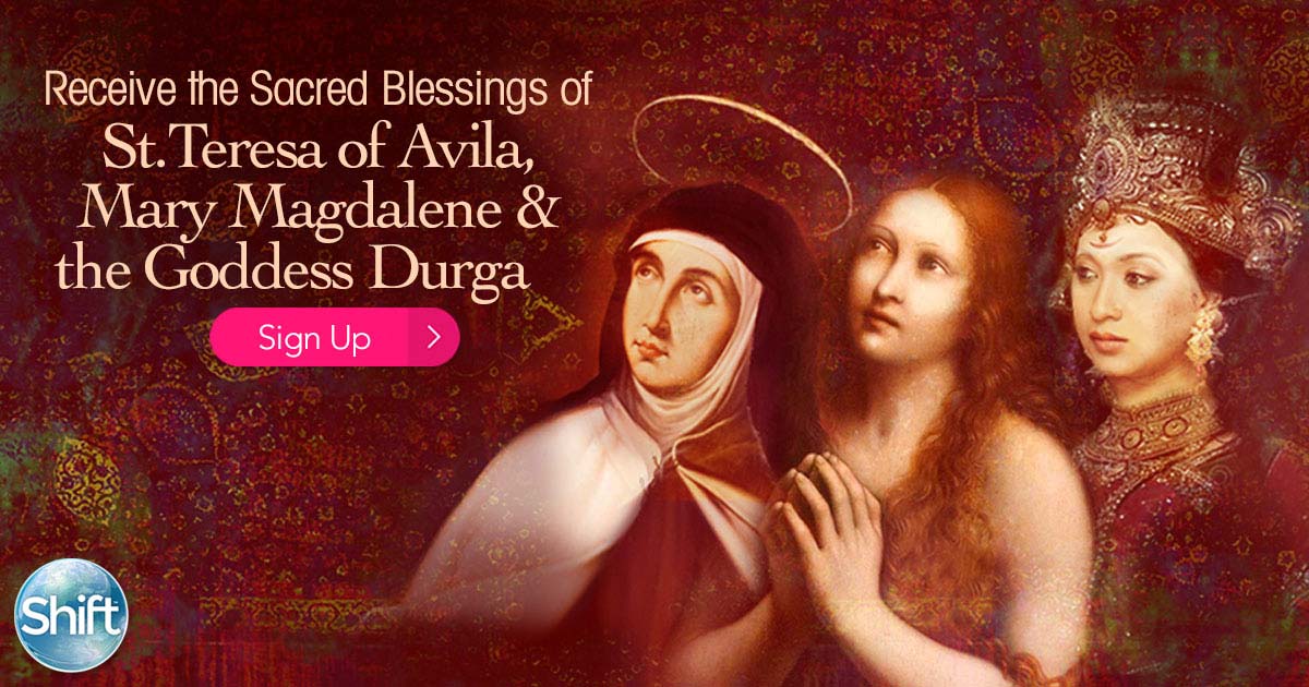 Receive the Sacred Blessings of the Women Mystics and Goddesses: St. Teresa of Avila, Mary Magdalene & the Goddess Durga with Mirabai Starr-April 2020
