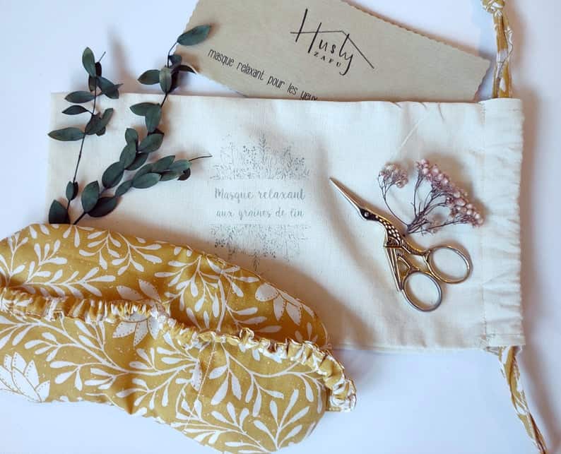 Relaxing Eye Mask with Flaxseed Curated Gifts for Her