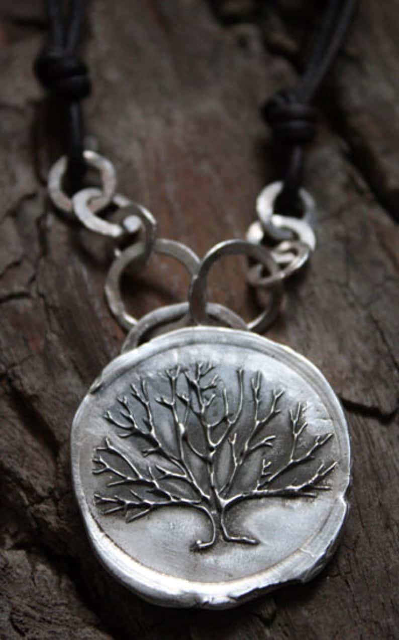 Fine Silver - Stay Strong Tree Necklace
