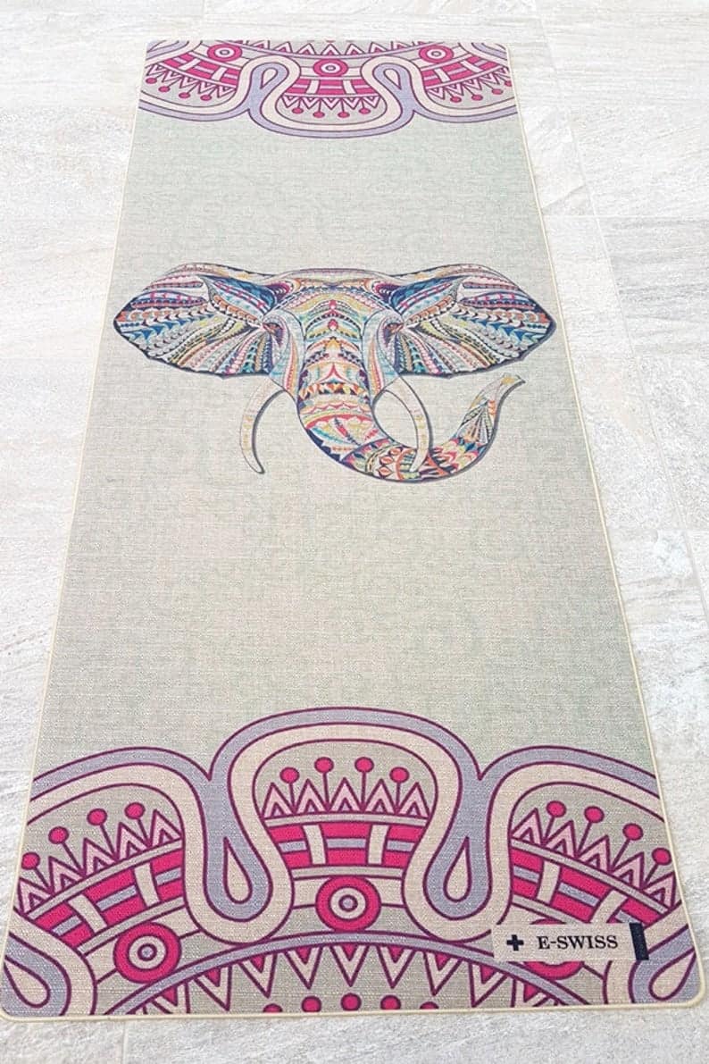 Hemp Yoga Mat Eco Friendly -Ganesha