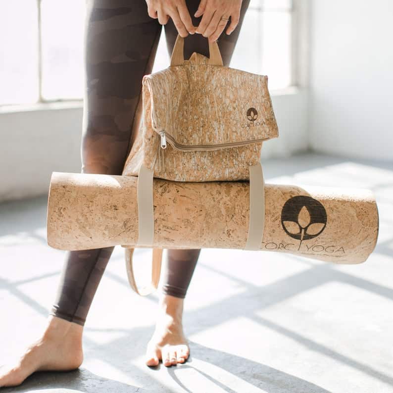 Yoga Cork Backpack, Yoga Mat Bag, All Nature, Eco Backpack, Sustainable Backpack