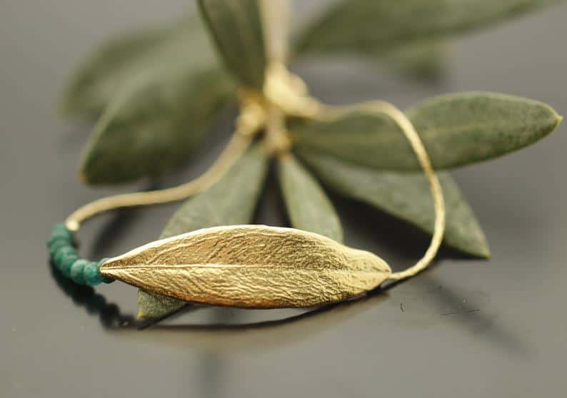Nature Inspired Leaf Bracelet