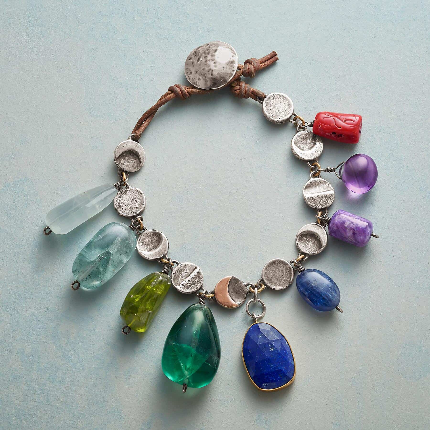 Moon Phases Birthstone Bracelet-84878