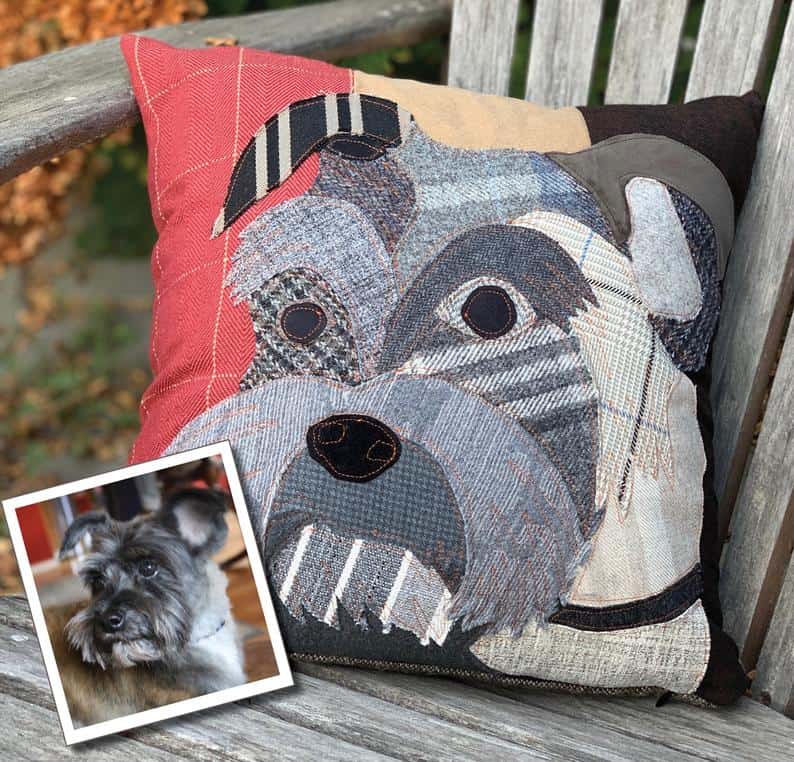 Custom Dog Pillow, Personalized Dog Pillow Cover, Pet Memorial, Pet Loss Gift, Dog Lovers Gift, Dog Mom Gift, Pet Sympathy Gift