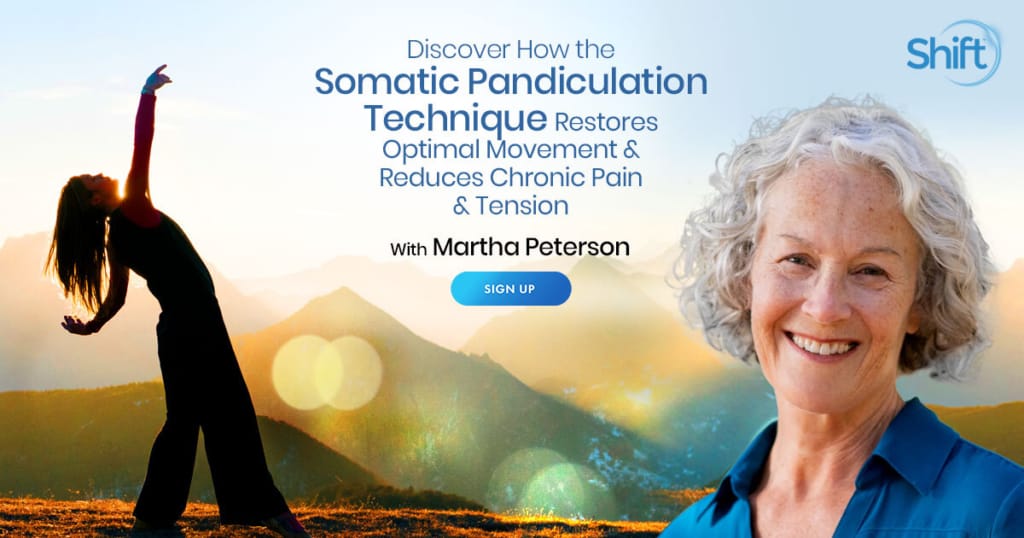 Discover the Pandiculation technique – somatic movement to release trauma with Martha Peterson now thru May 16th, 2023