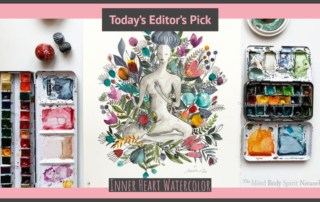 Inner Heart Watercolor Today's Editor's Pick on Etsy