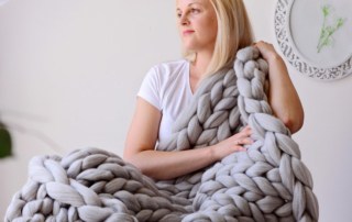 Chunky Knit Throw Blanket many sizes