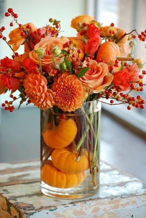 Thanksgiiving Floral Decor Ideas