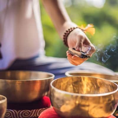 Sound healing modalities include the use of Tibetan Singing Bowls