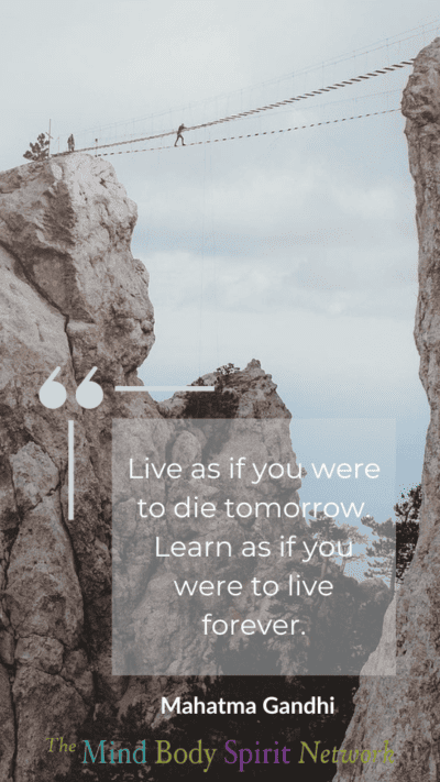 Professional Development Quote: “Live as if you were to die tomorrow. Learn as if you were to live forever.” – Mahatma Gandhi