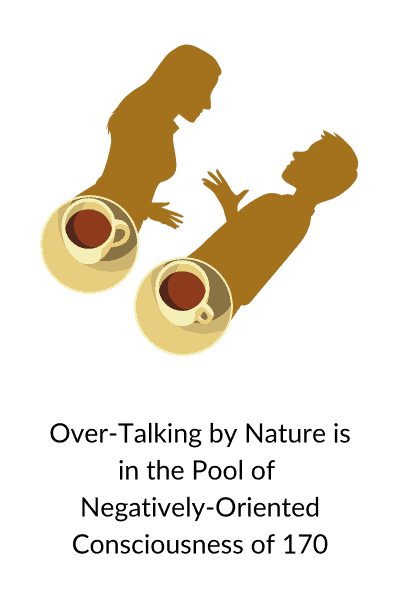 Over-Talking by Nature is in the Pool of Negatively-Oriented Consciousness of 170